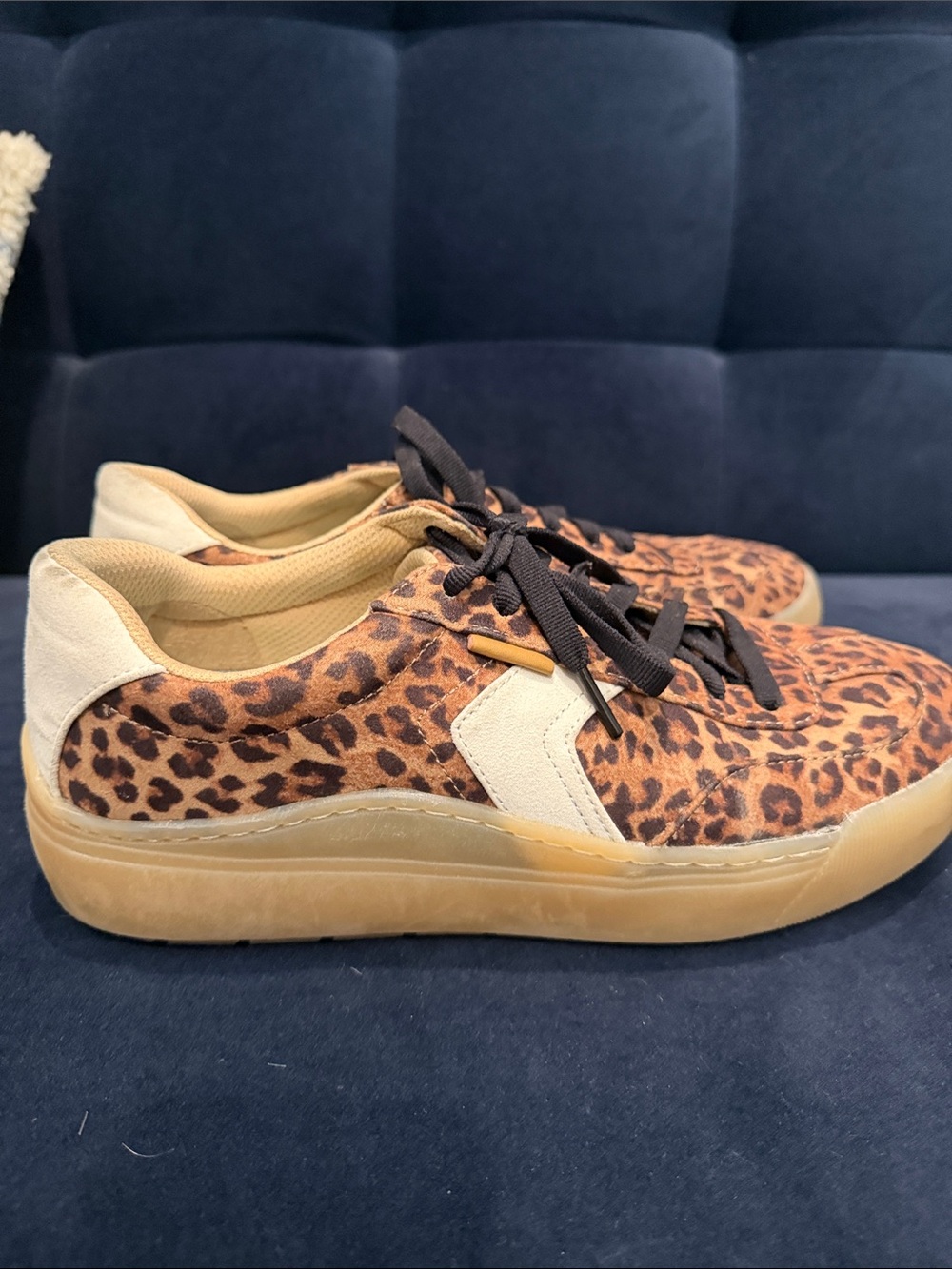 Women’s Leopard Print Casual Sneakers - Cream Accent Dr Scholls